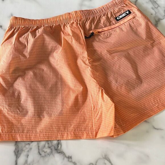 Obey Nylon/Poly Swim Trunks Sz. M - Picture 3 of 6